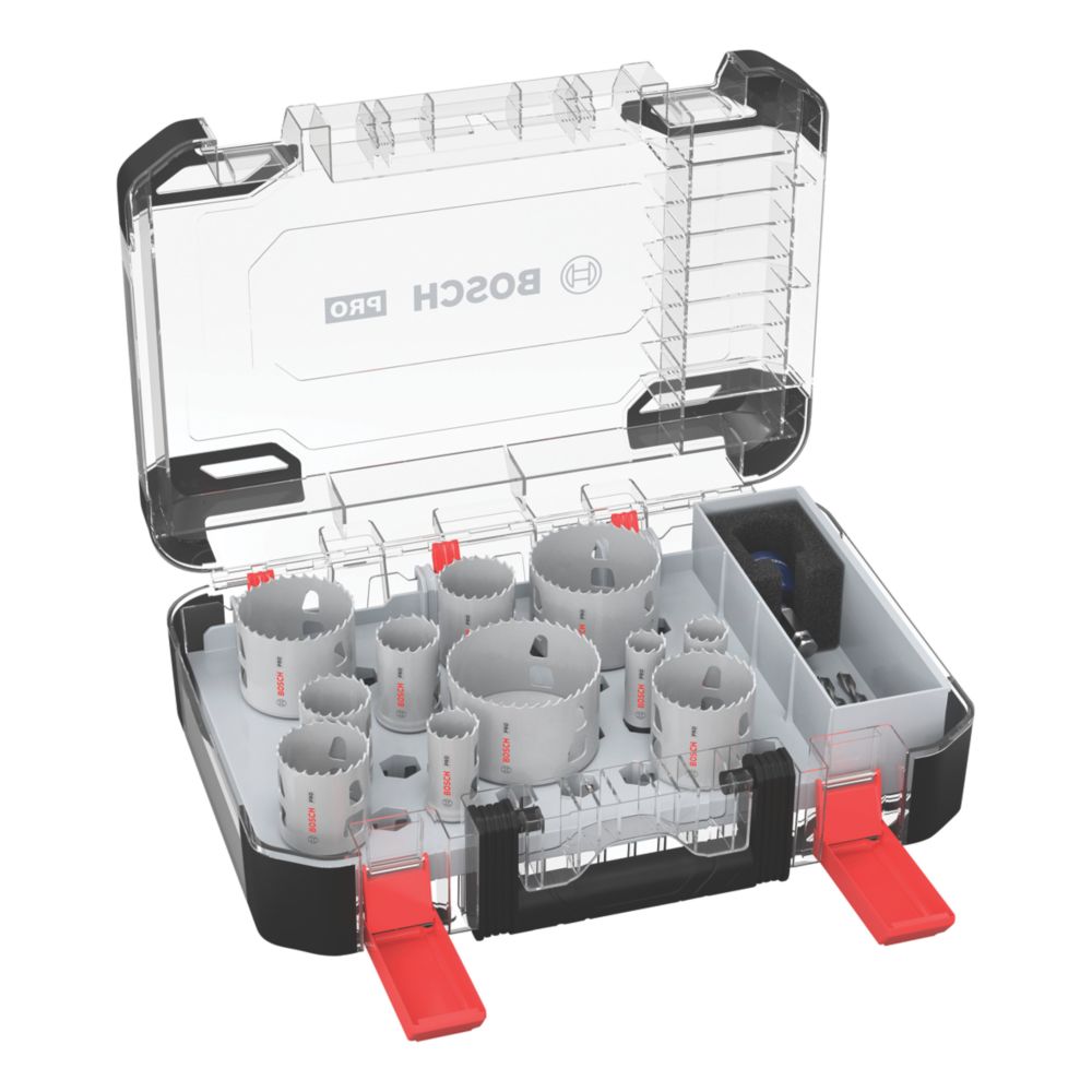 Bosch Coffret de 11 scies trépans PRO PC Plus Multi materiaux Ø20-76mm
