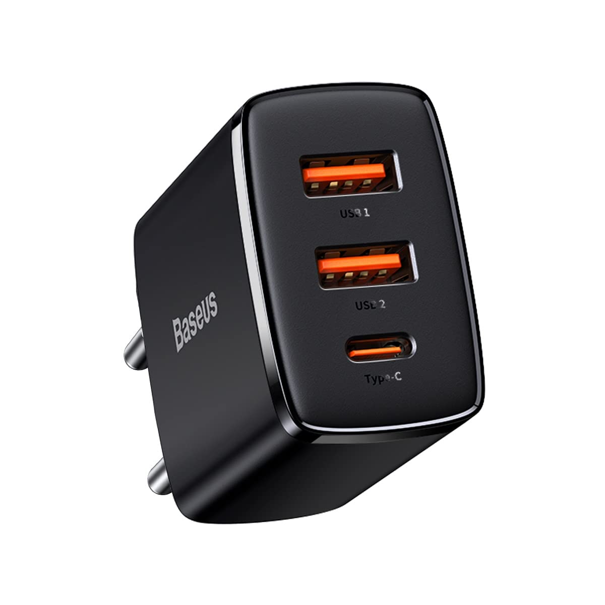 Baseus ### Baseus Chargeur secteur Compact 2x ports USB-A + 1x port USB-C 30W (Noir)