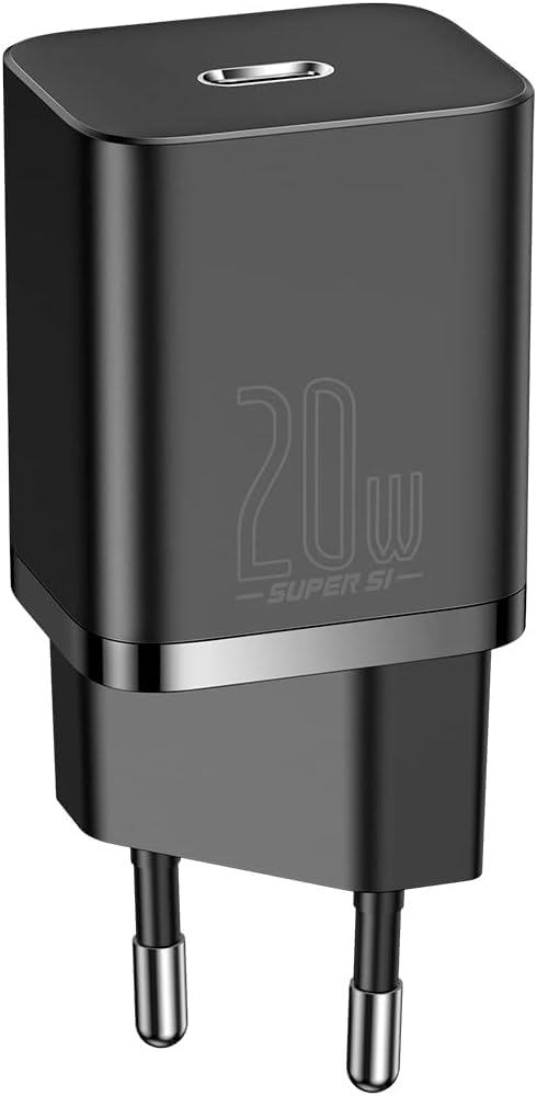 Baseus Le <b>chargeur secteur Super Si 1 port USB-C 20W</b> de la marque <b>Baseus</b> est un accessoire de charge essentiel pour tous vos appareils électroniques compatibles. Avec sa conception compacte et puissante, ce chargeur offre une solution de cha