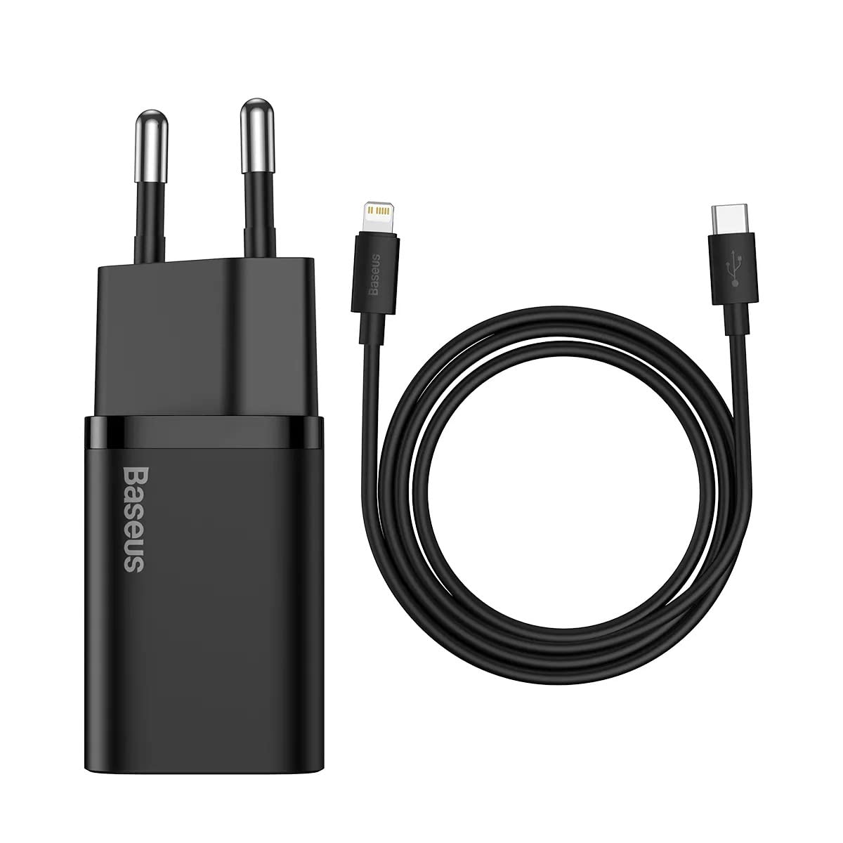 Baseus Modèle du produit : Chargeur secteur Super Si 1x port USB-C 20W (Noir)