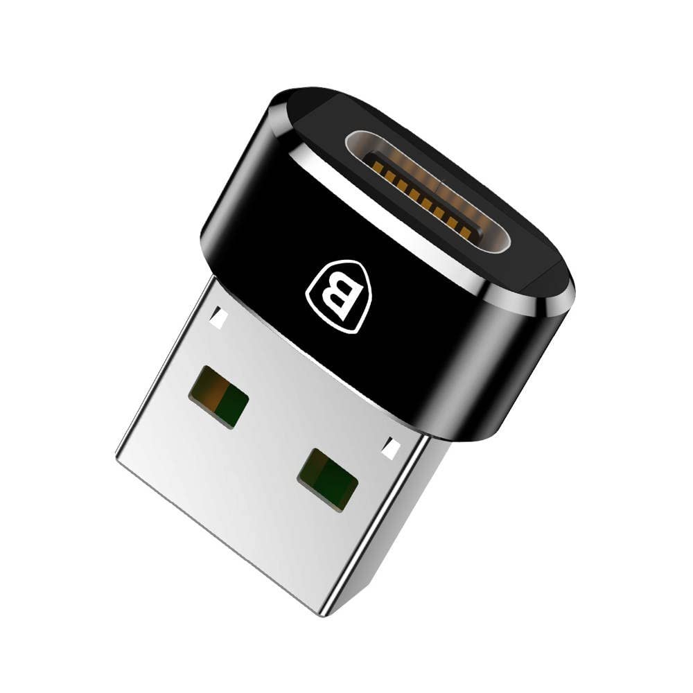 Baseus Adaptateur USB-C Vers USB-A (Noir)