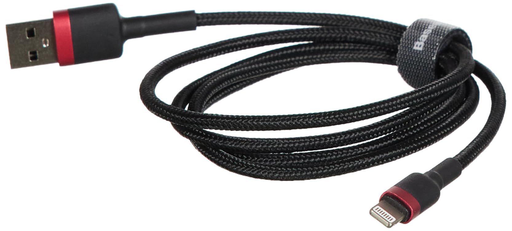 Baseus Cable Cafule USB Type A - Lightning M/M 1m (Noir/Rouge)