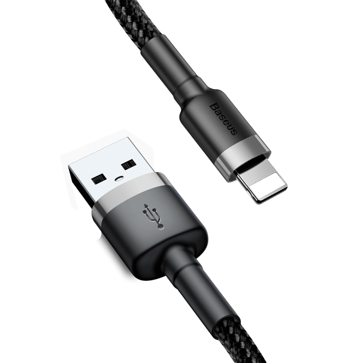 Baseus Cable Cafule Lightning vers USB Type A - 2m (Noir/Gris)