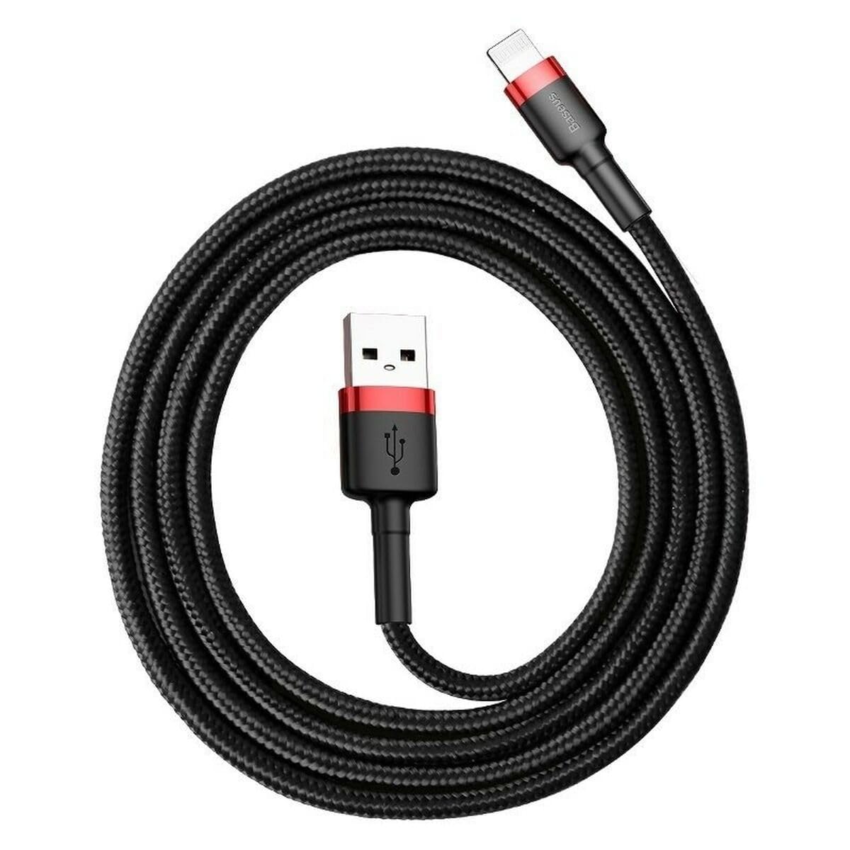 Baseus Cable Cafule USB Type A - Lightning M/M 2m (Noir/Rouge)