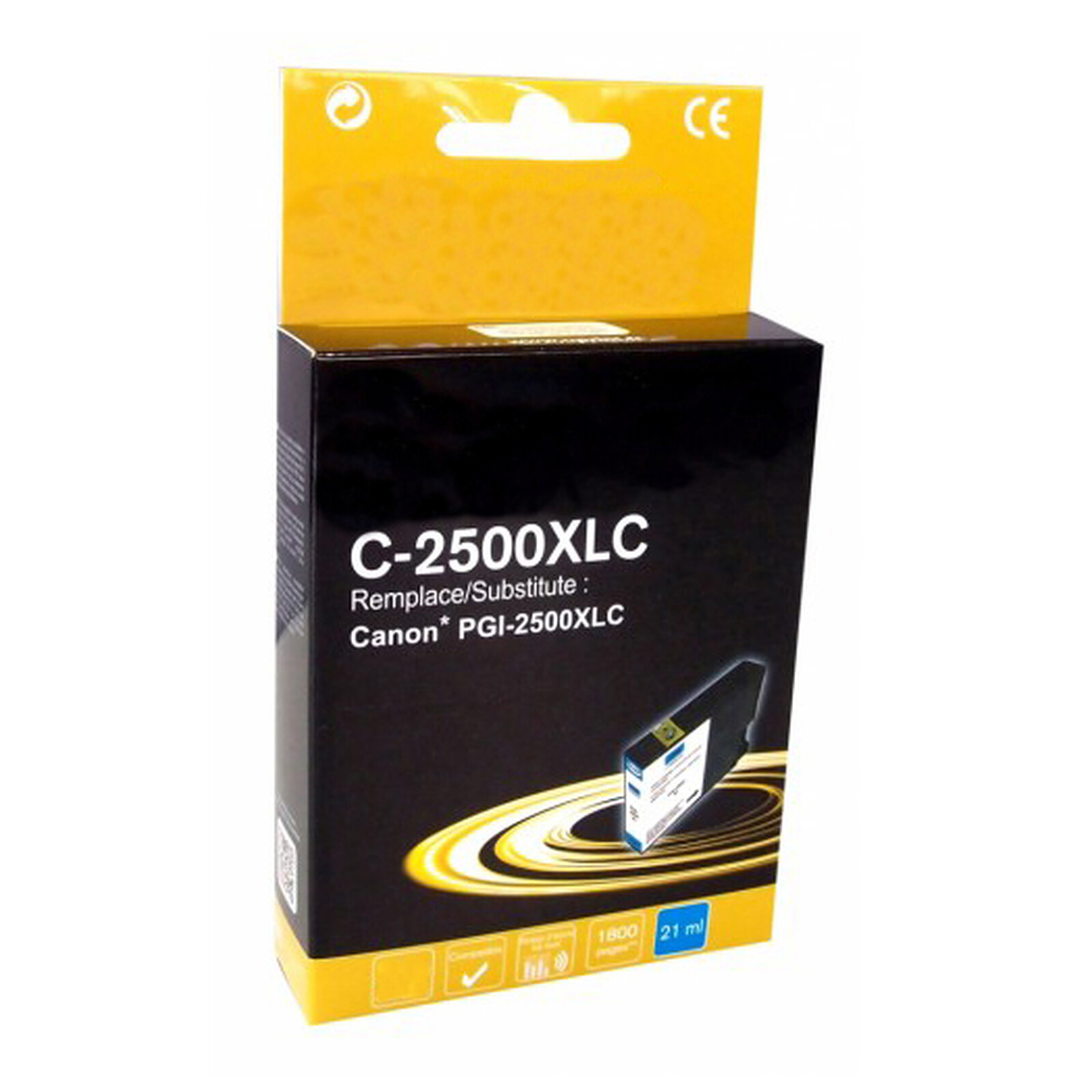 GENERIQUE Cartouche C-2500XLC compatible Canon PGI-2500XLC (Cyan)