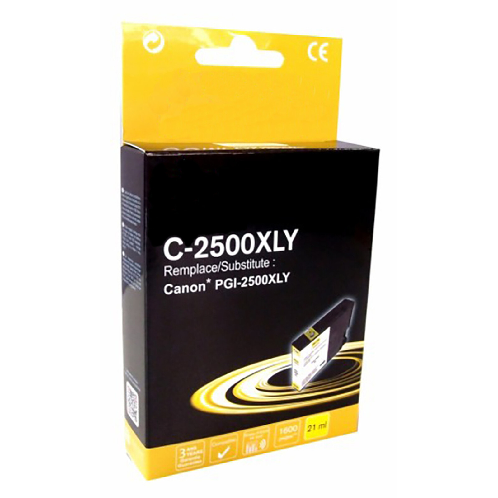GENERIQUE Cartouche C-2500XLY compatible Canon PGI-2500XLY (Jaune)