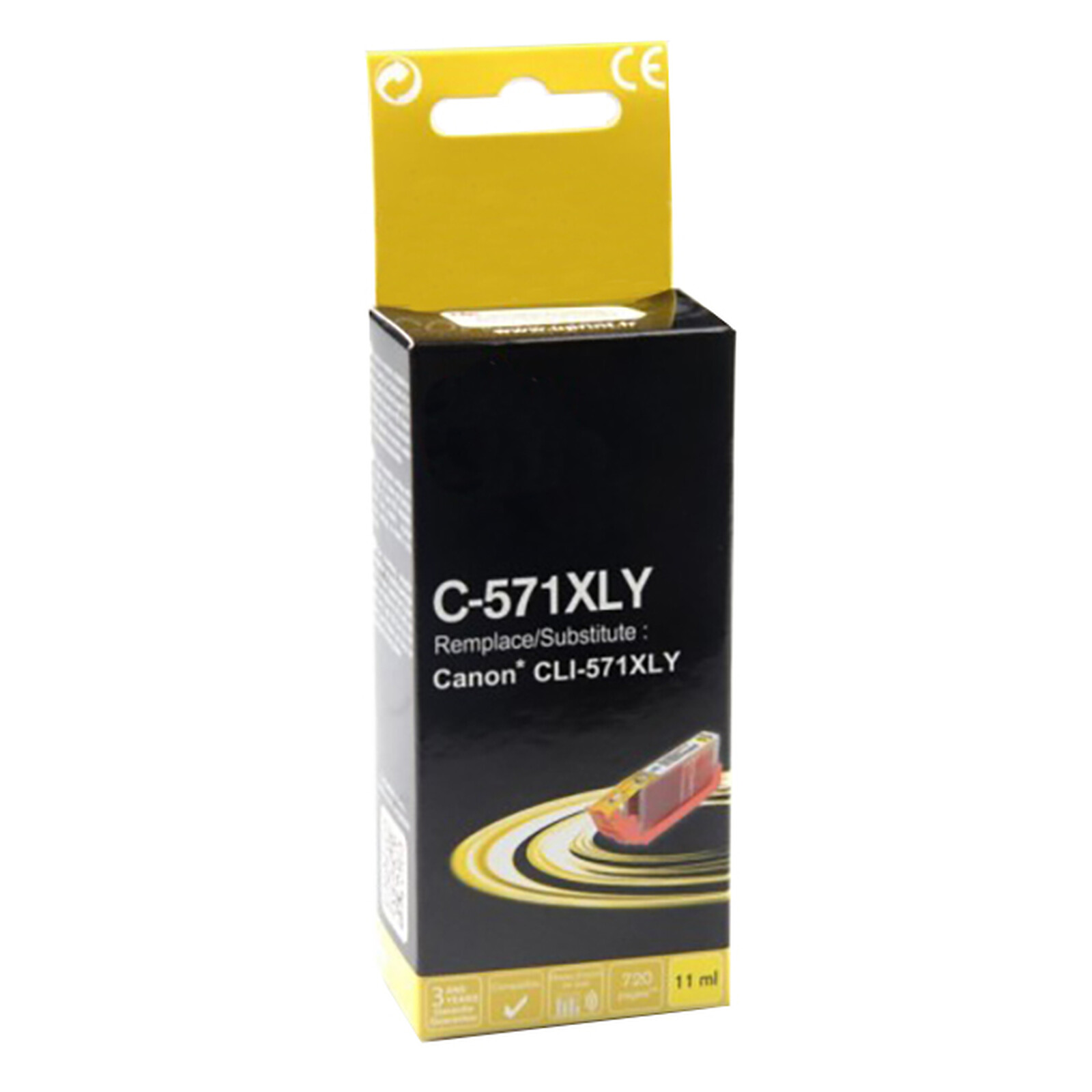 GENERIQUE Cartouche compatible Canon CLI-571XL (Jaune)