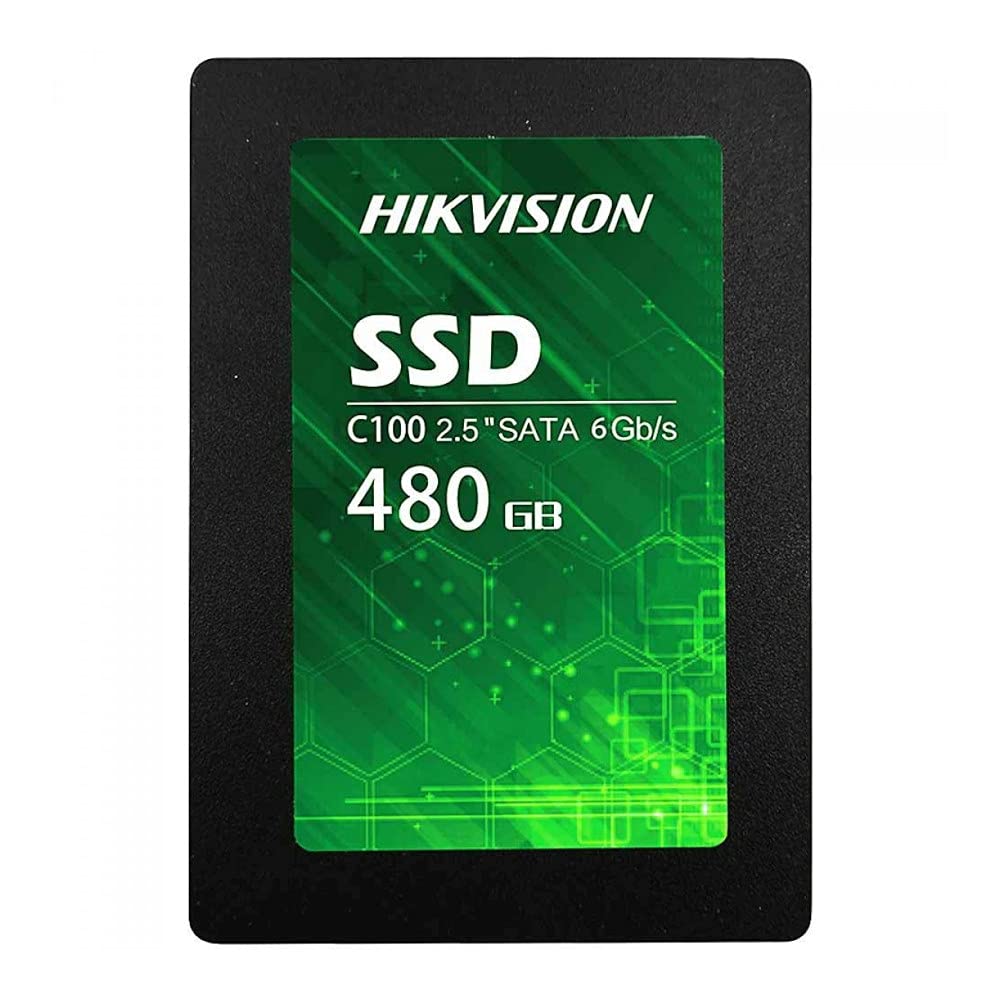 Hikvision SSD Interne 2.5 480 Go C100 SATA 6.0Gbps SATA-III 3D TLC 562 MB/s 16