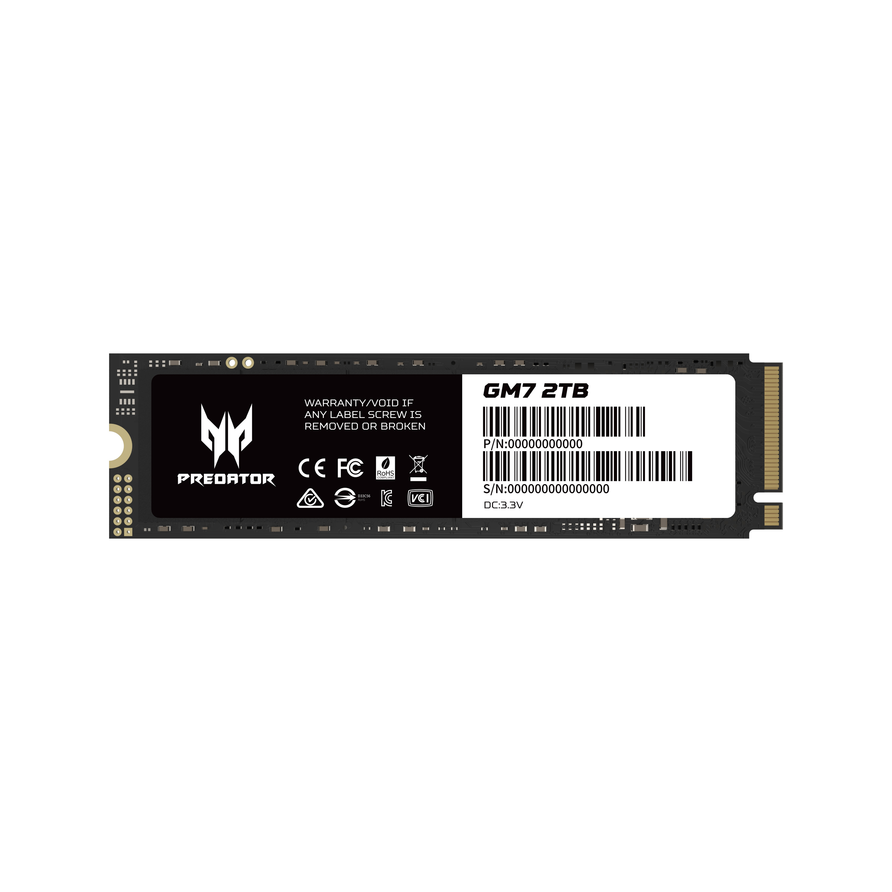 ACER Predator GM7 2 To SSD M.2 PCI Express 4.0 NVMe