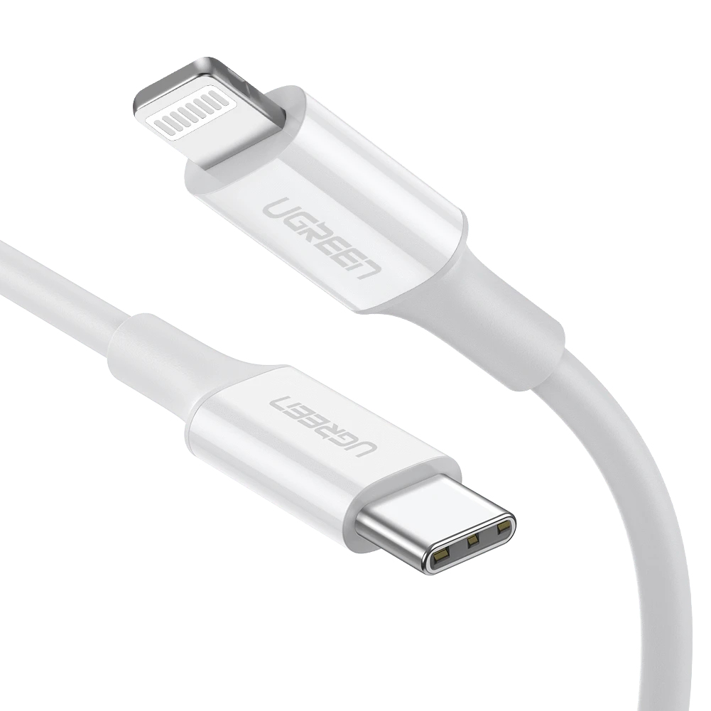 UGREEN Câble Usb-c Vers Lightning Mfi 1m Blanc