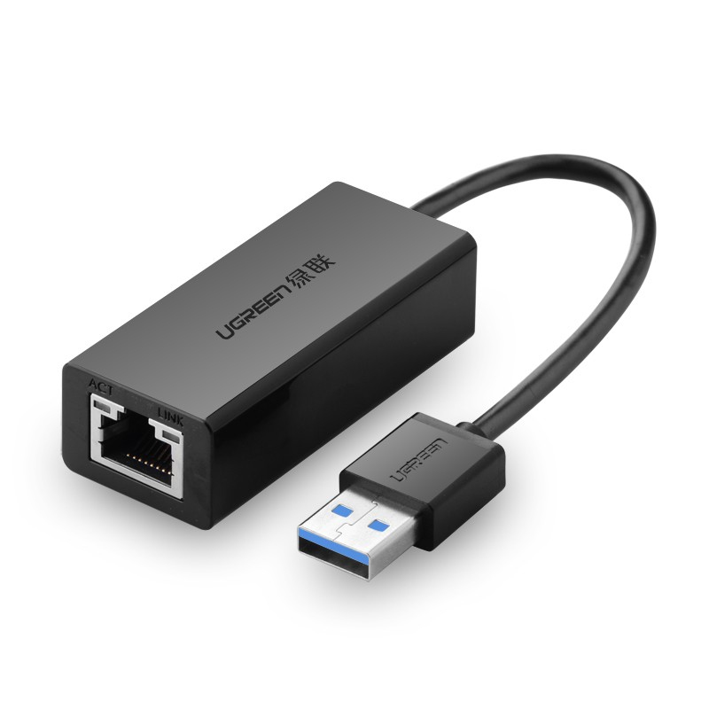 UGREEN Adaptateur RJ45 vers USB 3.0/0.10m/Noir