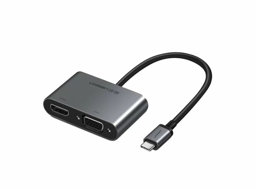 UGREEN Adaptateur USB-C/HDMI 1.4+VGA+USB 3.0