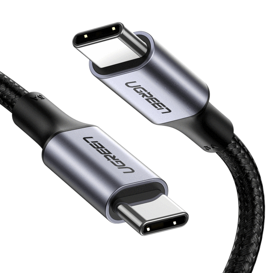 UGREEN Câble USB-C vers USB-C/100W/Tressé/2m/Noir
