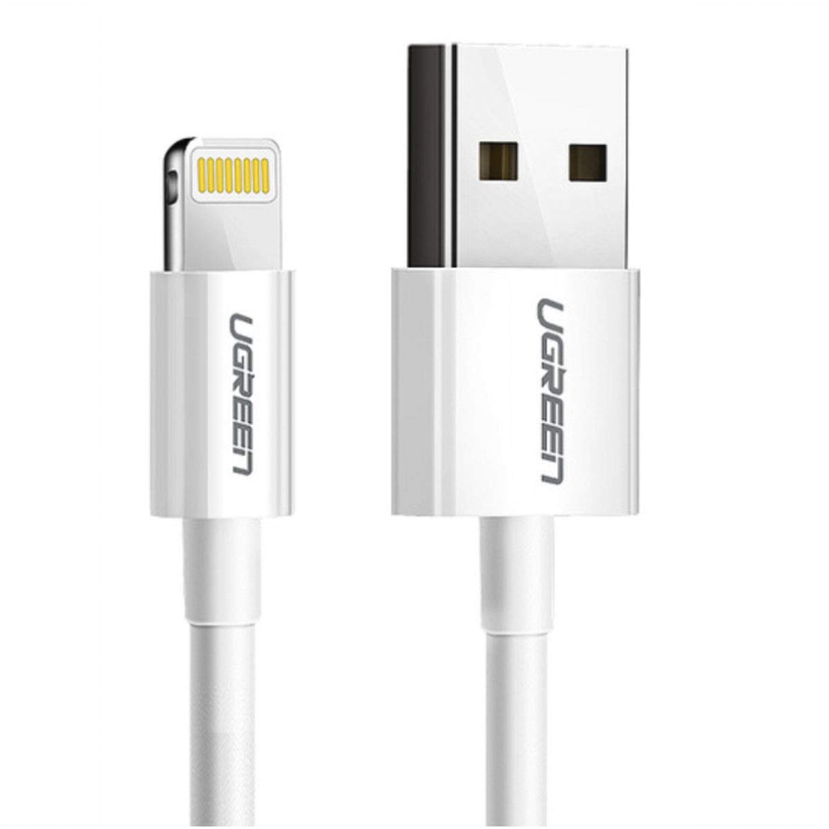UGREEN Câble USB-A M vers Lightning M/1,5m/Blanc
