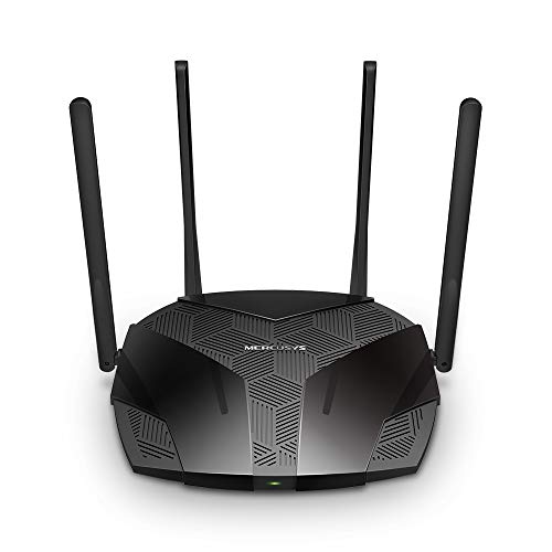Mercusys Routeur WiFi 6 Dual-Band AX3000 Noir Vitesse 574 Mbps (2,4 GHz) + 2402 Mbps (5 G