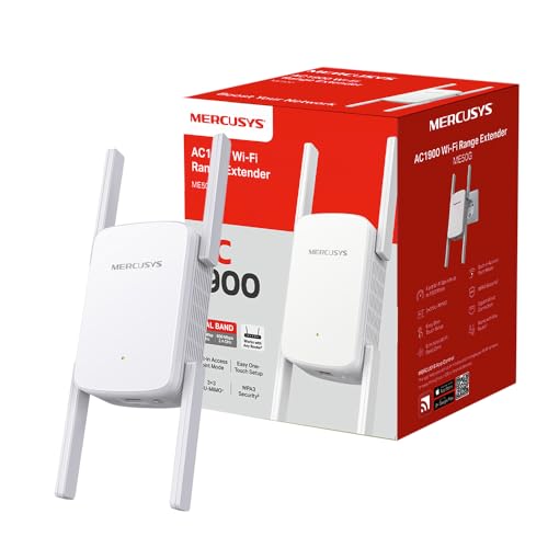 NETGEAR Dual Band WiFi Range Extender AC1900 1900Mbps Vitesse 600Mbps (2.4 GHz) + 1300M