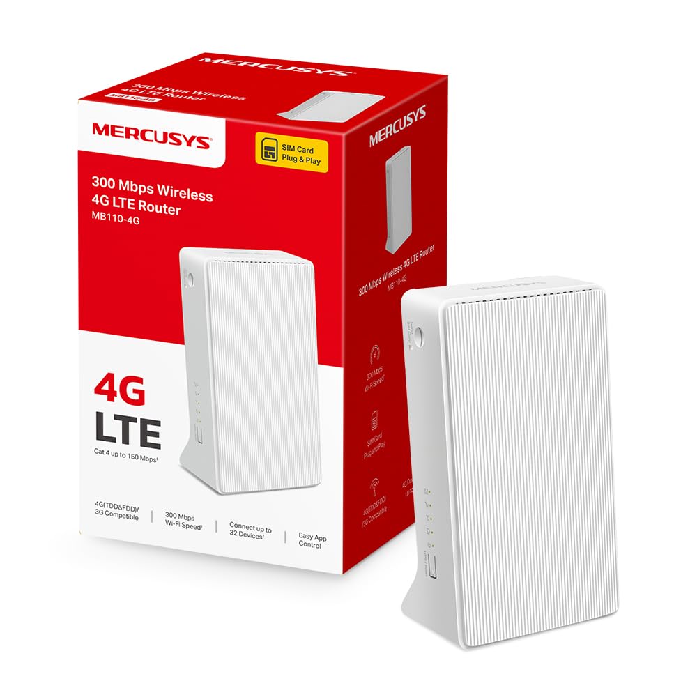 Mercusys Mercusys WL-Router LTE MB110-4G (N300/4G-LTE Modem)