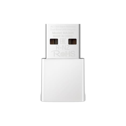 Mercusys Adaptateur USB double bande sans fil nano AC1300N VITESSE 400 Mbps à 2,4 GHz +