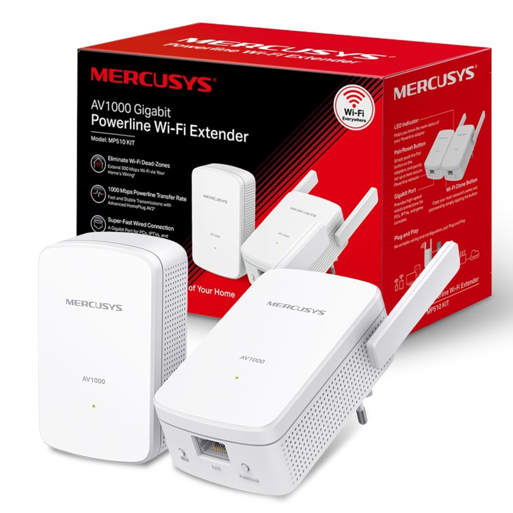 Mercusys Mercusys Powerline MP510 KIT AV1000 Gigabit (1xMP500/1xMP510