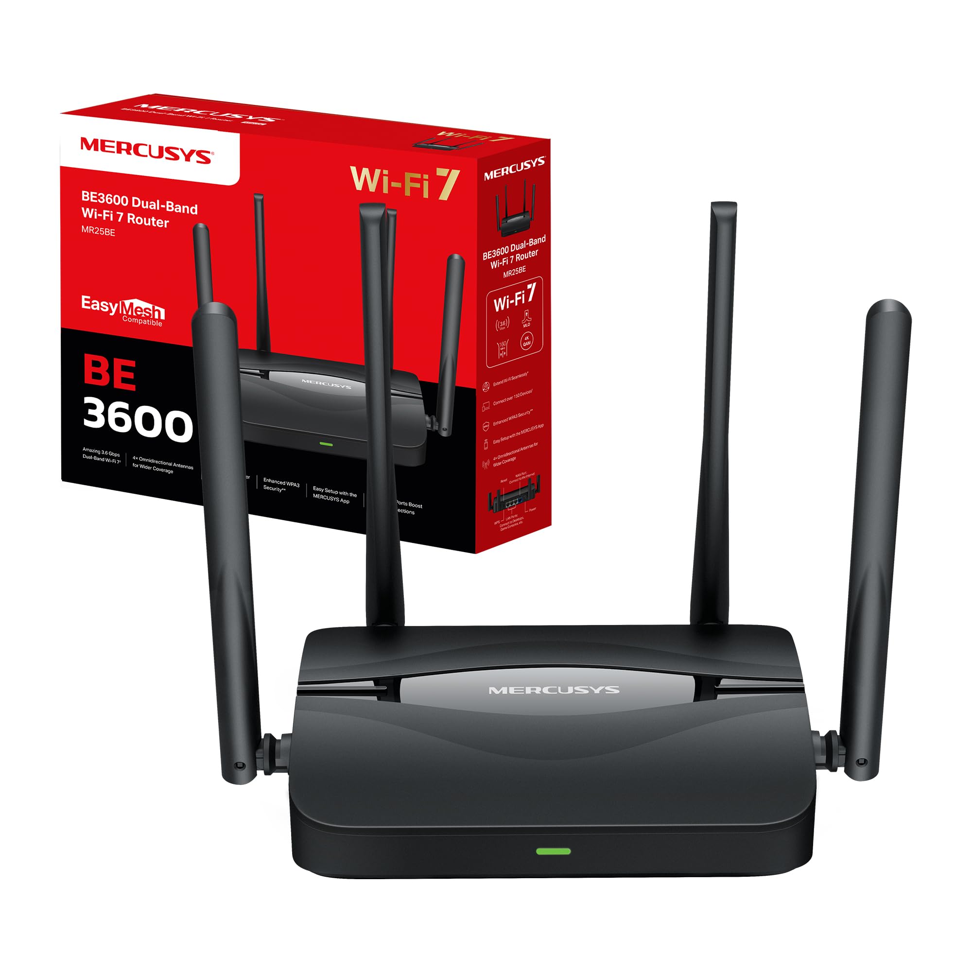 Mercusys Mercusys WL-Router MR25BE (BE3600/Dual-Band/WiFi7)