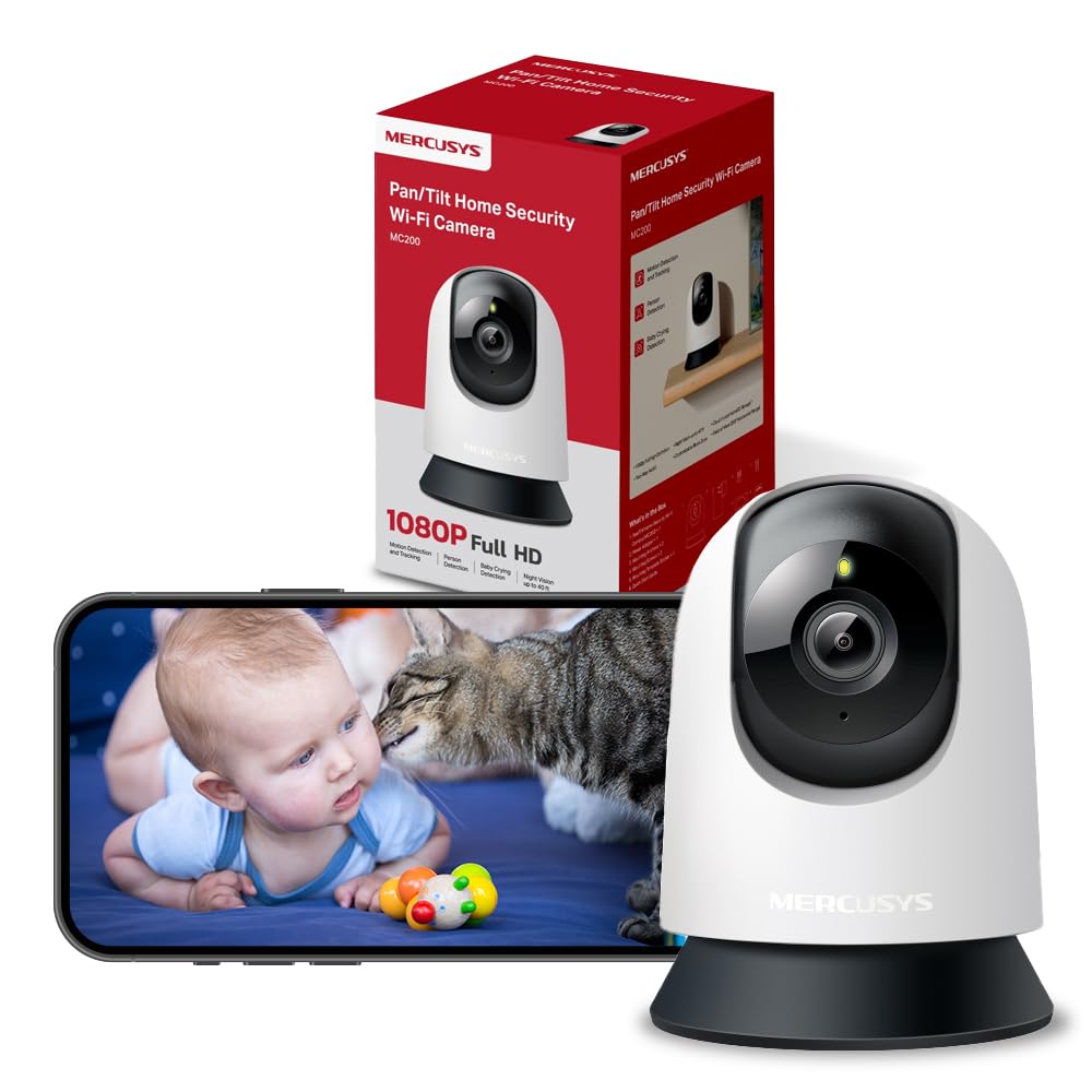 Mercusys Mercusys IPCam MC200 Pan/Tilt Security WLAN