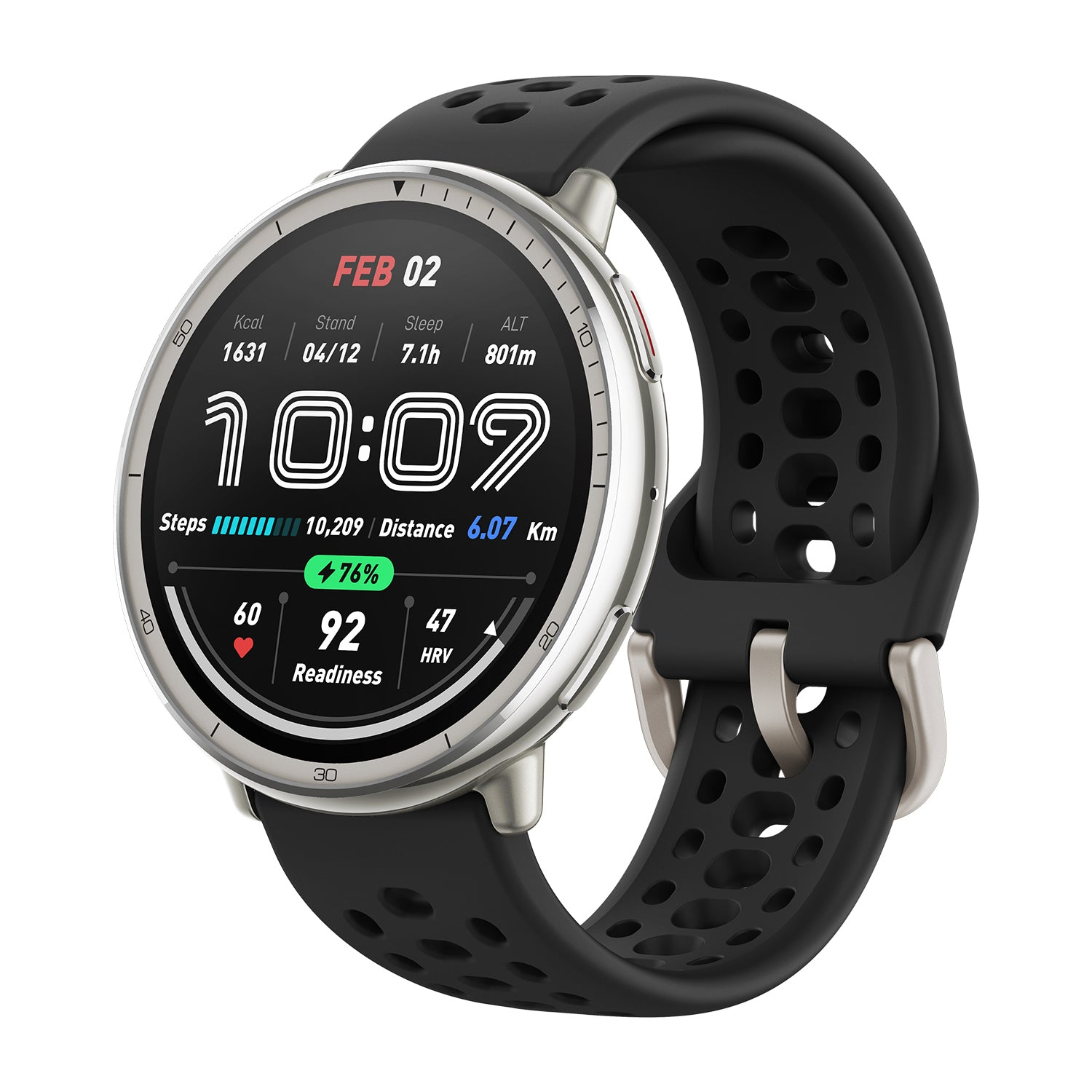 Amazfit montre sport active 2 round black sport silicone