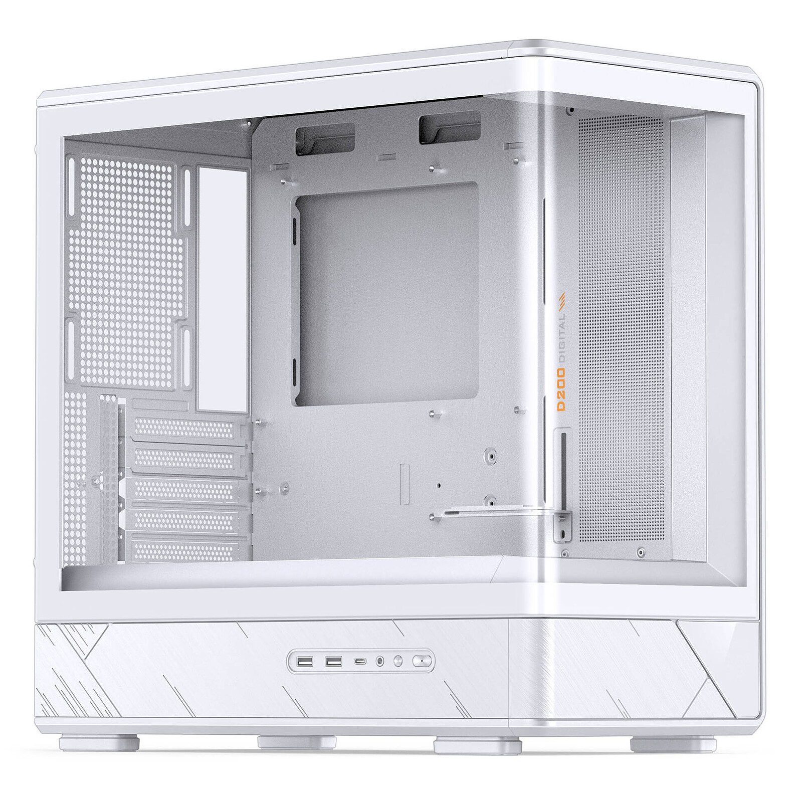 Jonsbo D200 Midi-Tower, mATX, Tempered Glass, Mini Temp Display