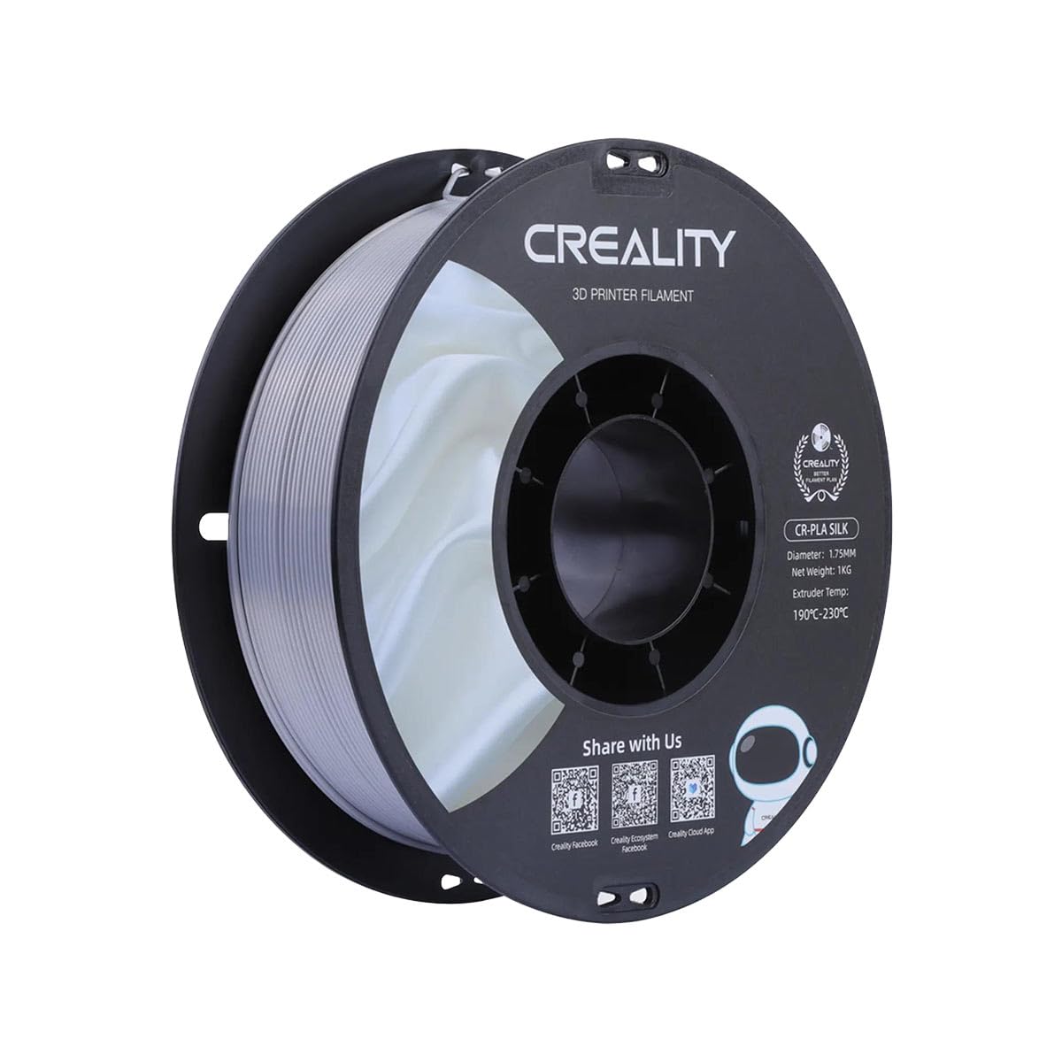 Creality CR-Silk PLA Filament Argent