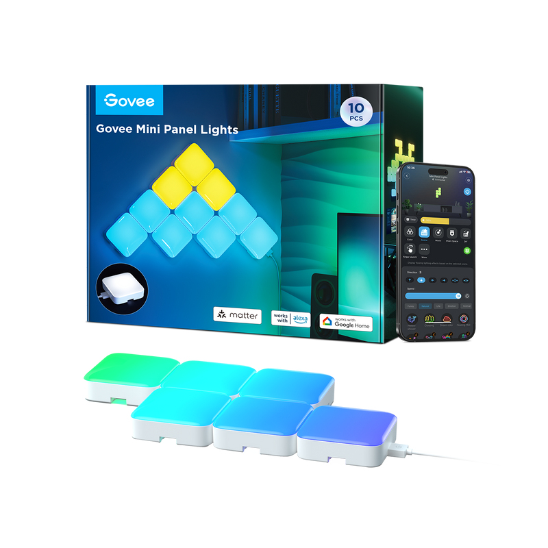 Govee Smart Mini Panel Lights Extension (6pcs)