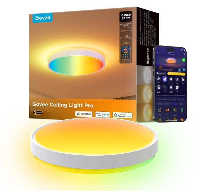 Govee 38cm RGBICWW Round Smart Ceiling Light