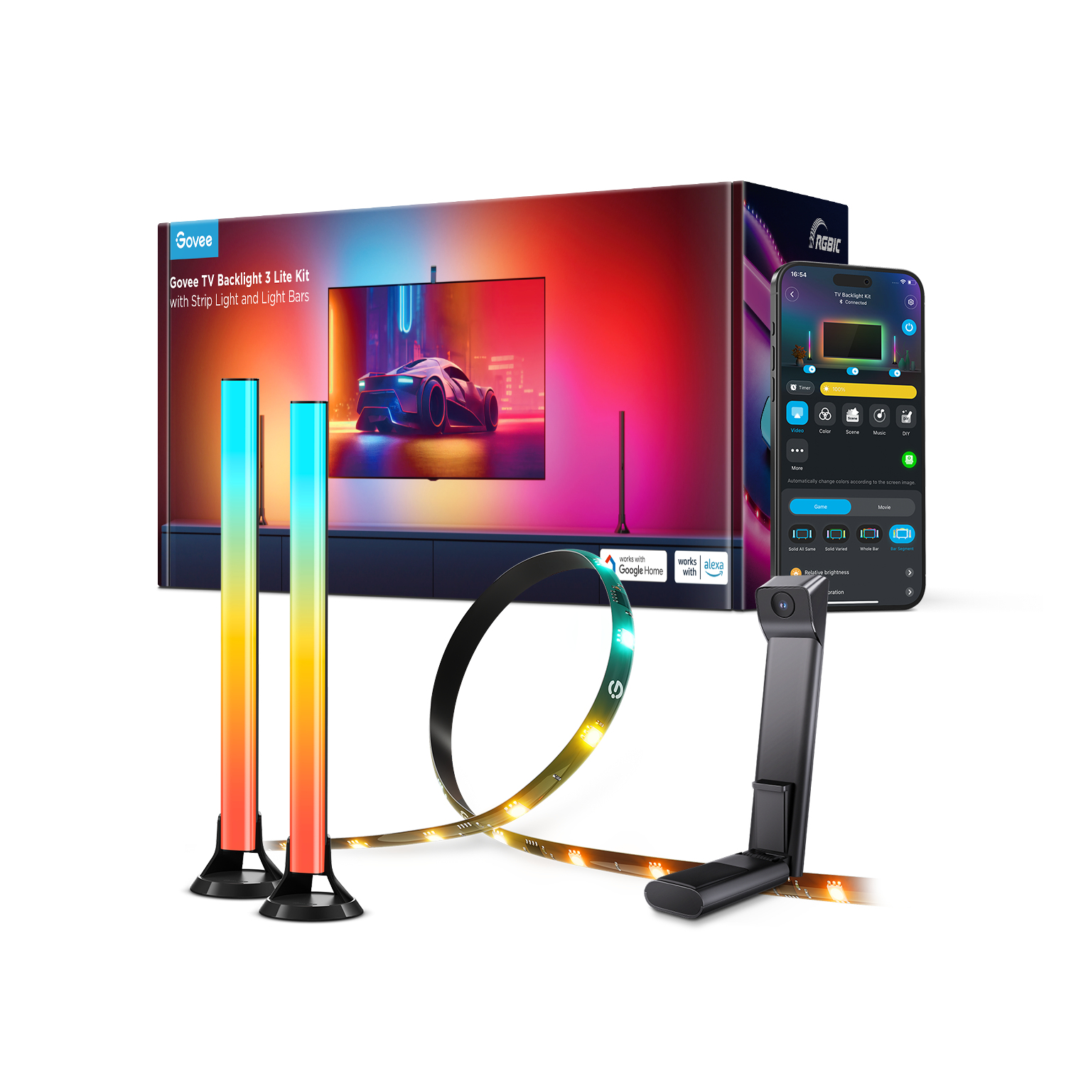 Govee TV Backlight 3 Lite Kit (Strip Light + Light Bar)