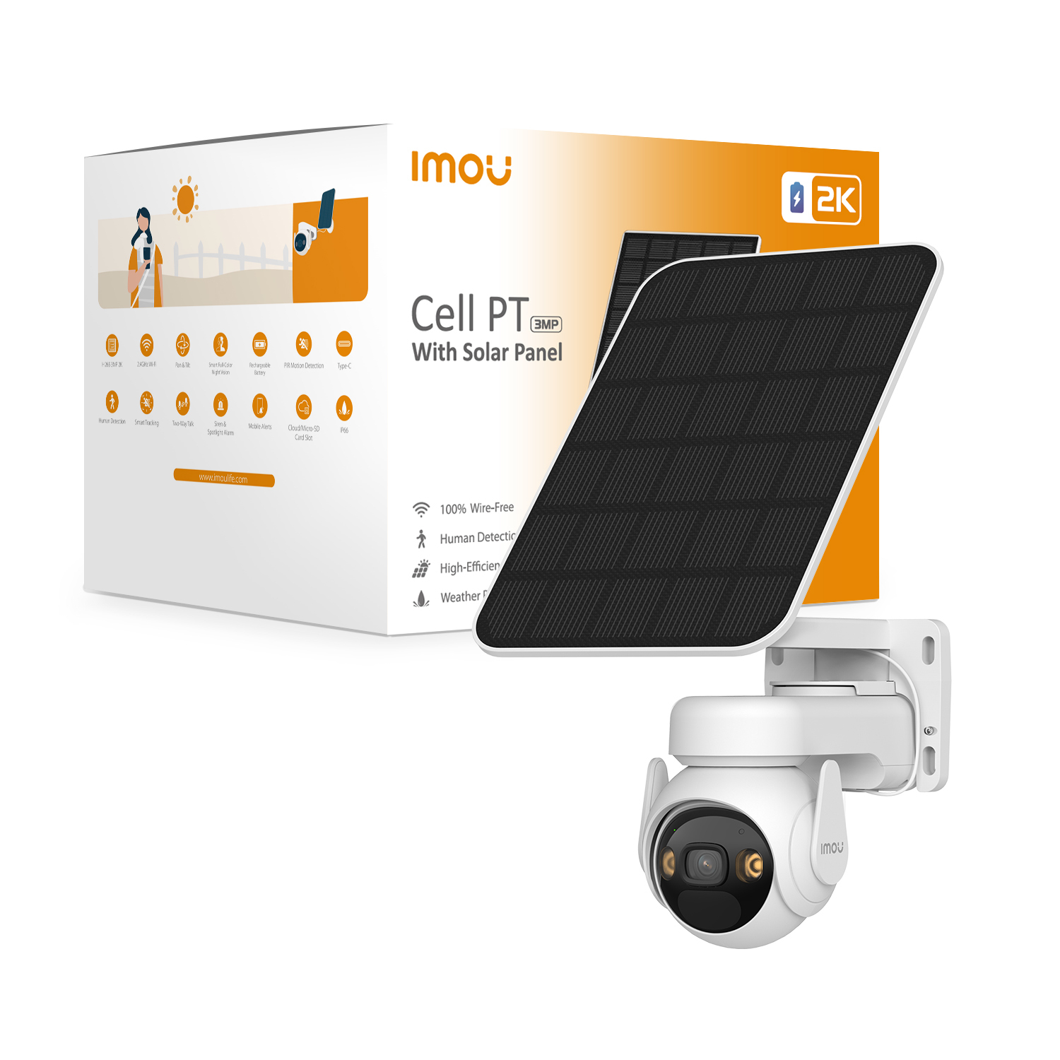Imou IPCam Cell PT 3MP WLAN 2K +Solarpanel