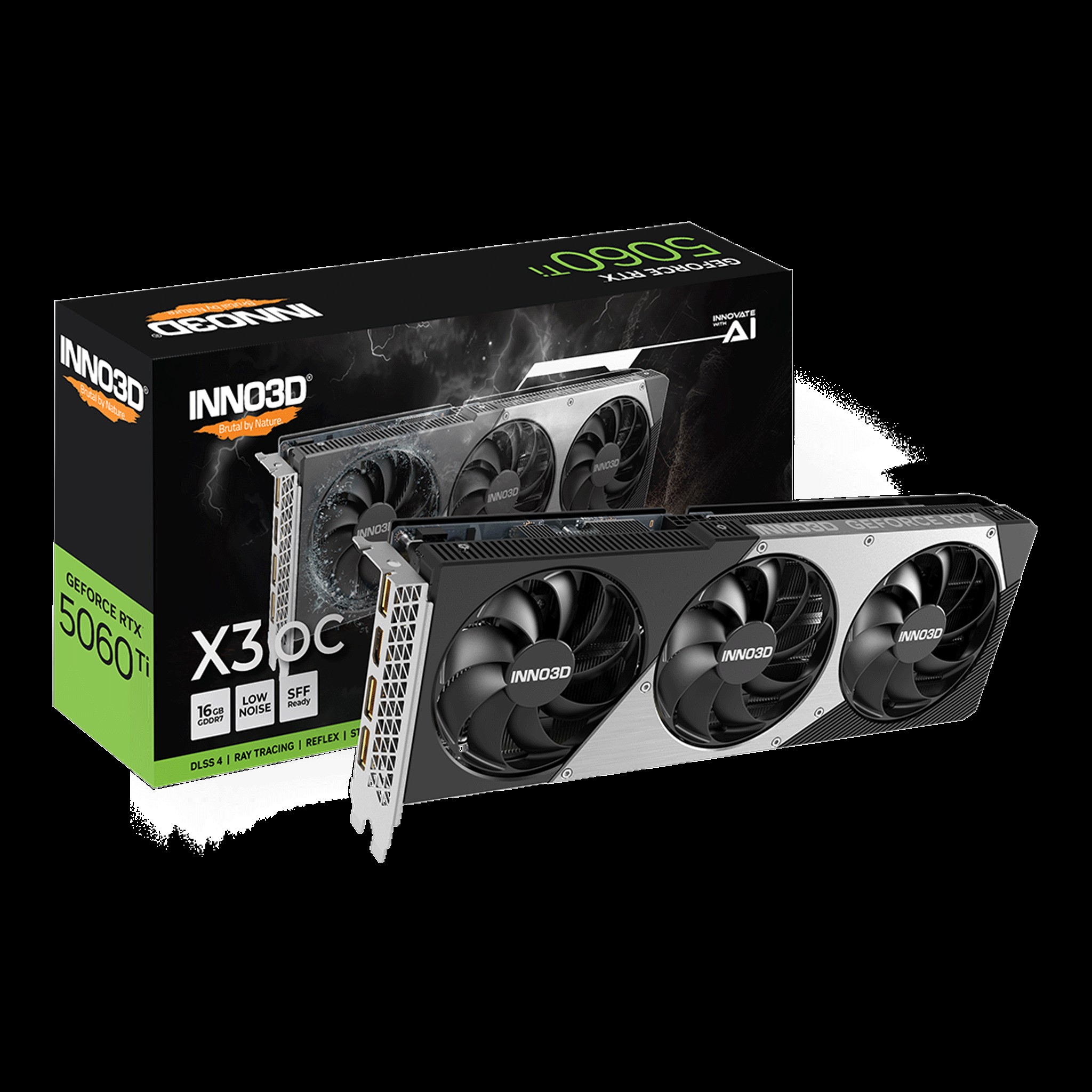Inno3D GEFORCE RTX 5060 Ti 16Go X3 OC GDDR7 3xDP 1xHDMI