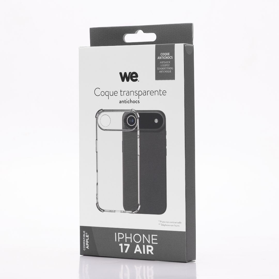 WE Coque de protection TPU APPLE IPHONE 17 AIR Transparent