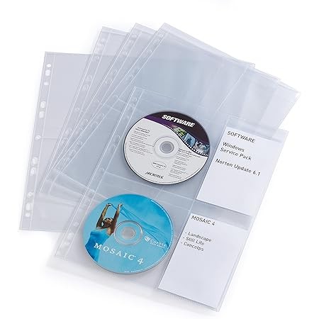 Durable DURABLE CD/DVD COVER Hülle 10 Stück transparent