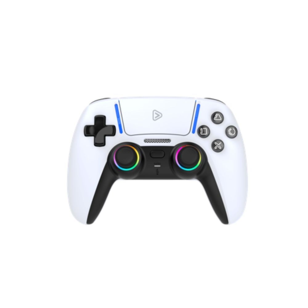 Onlan P5-1-GP Manette sans fil pour PS5, Joystick Hall effet, rÃ©troÃ©clairage RGB, accÃ©