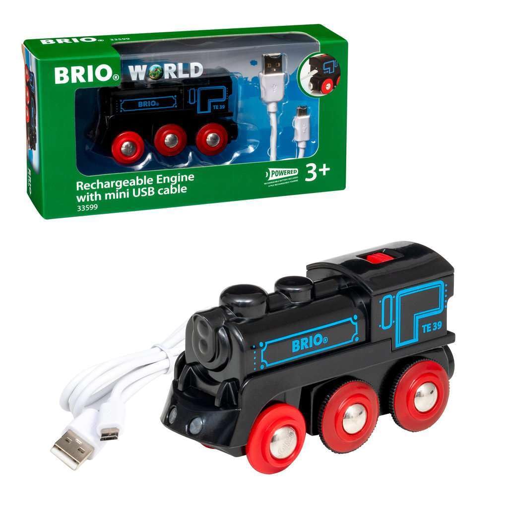 Brio World Schwarze Akku-Lok avec Micro-USB