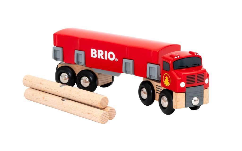 Brio World Holztransporter avec Magnetladung