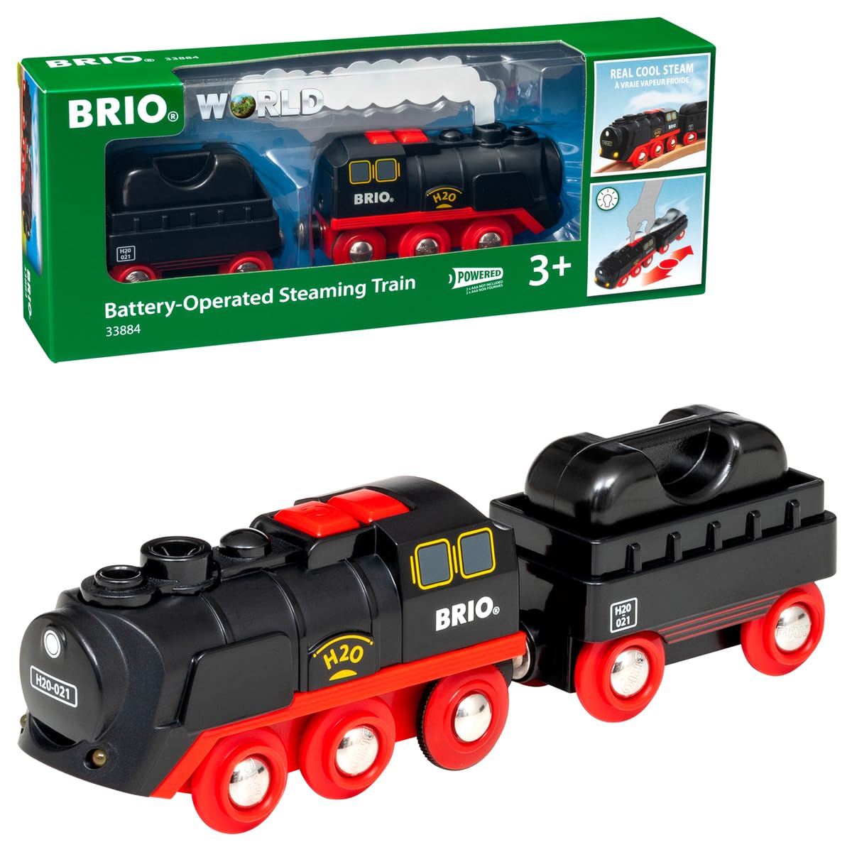 Brio Batterie-Dampflok avec Wassertank