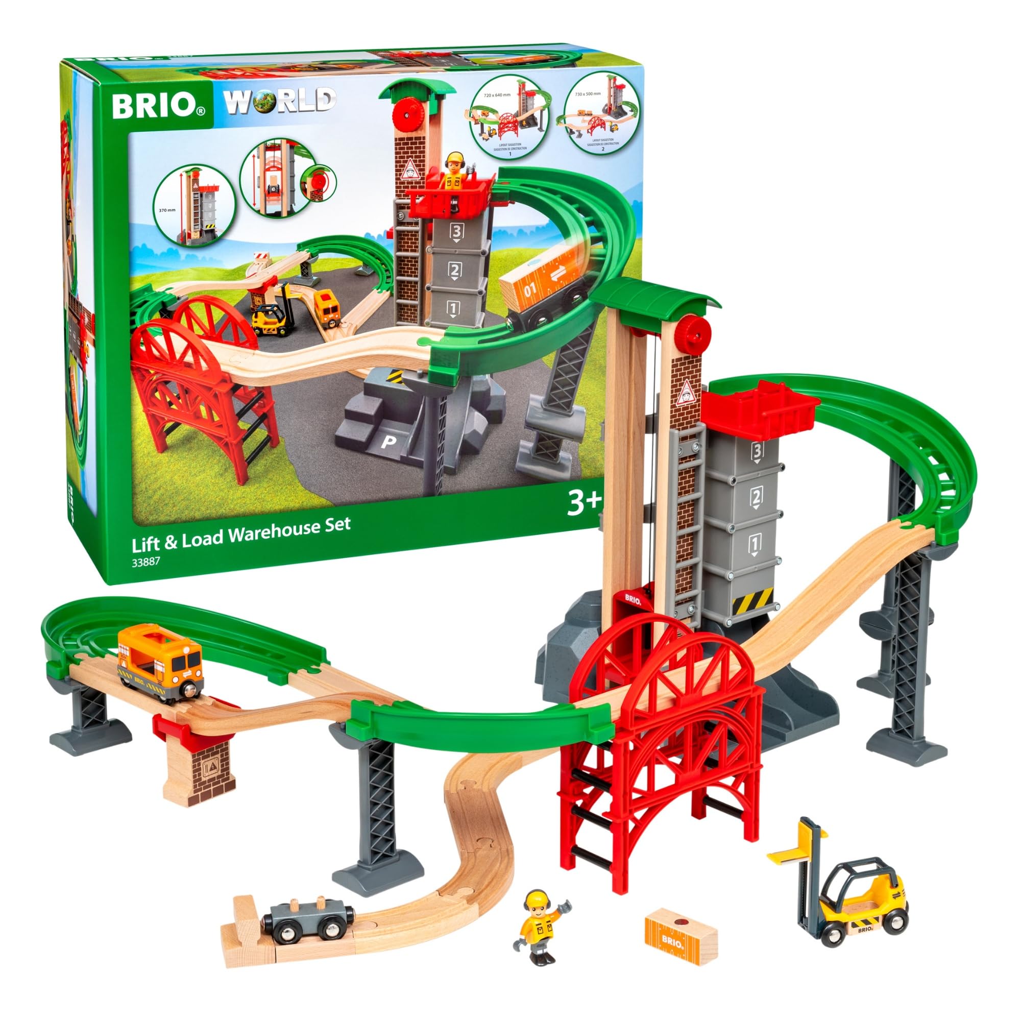 Brio World Großes Lagerhaus-Set avec Aufzug
