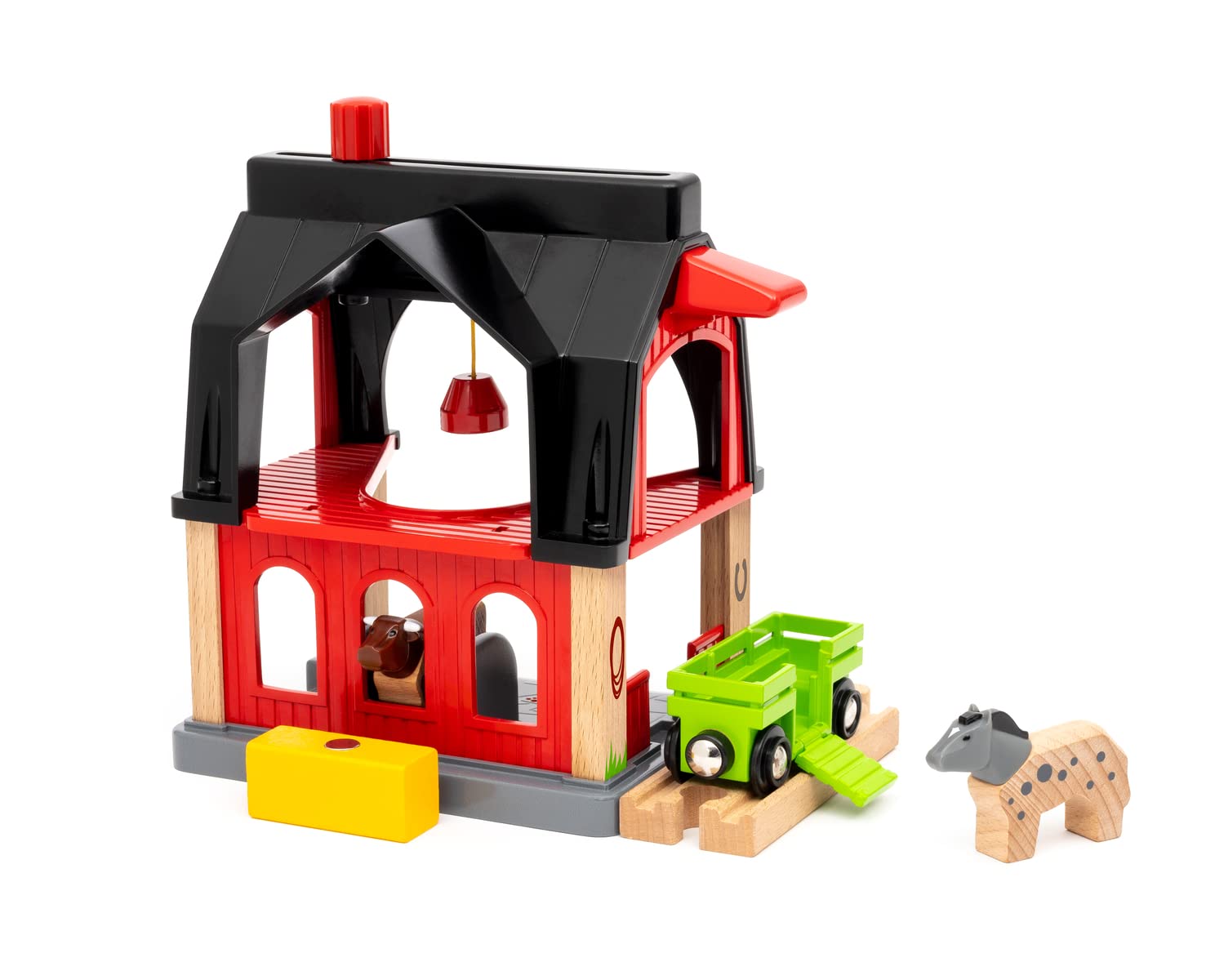 Brio World Tierscheune avec Heuwaggon