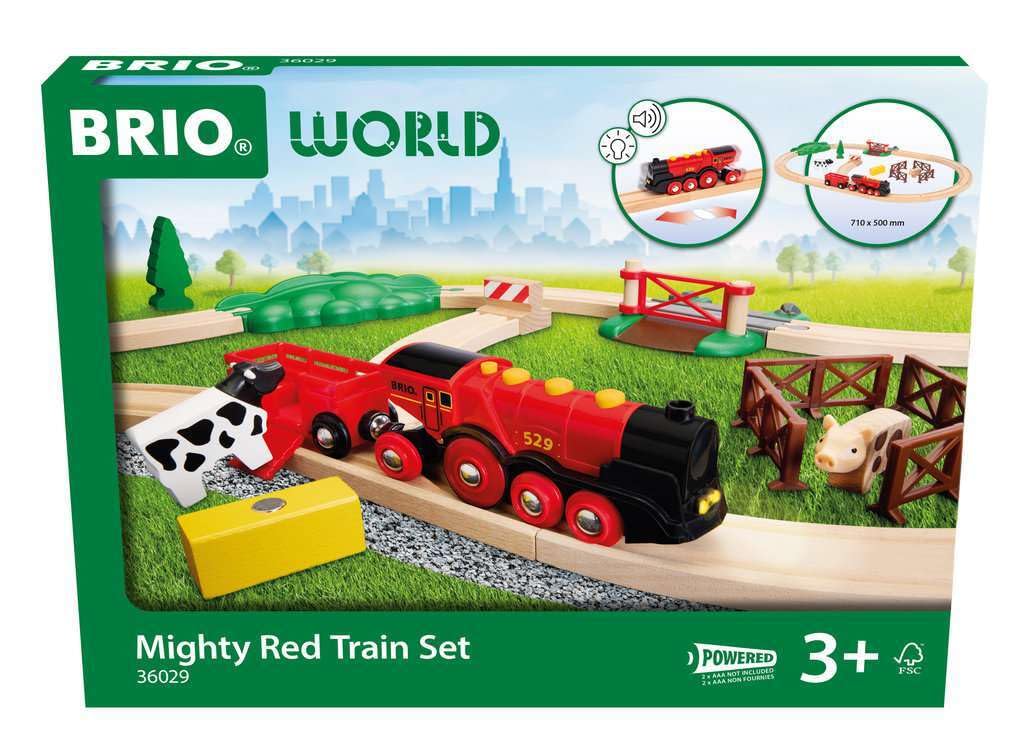 Brio World Rote Lola Bauernhof Zugset
