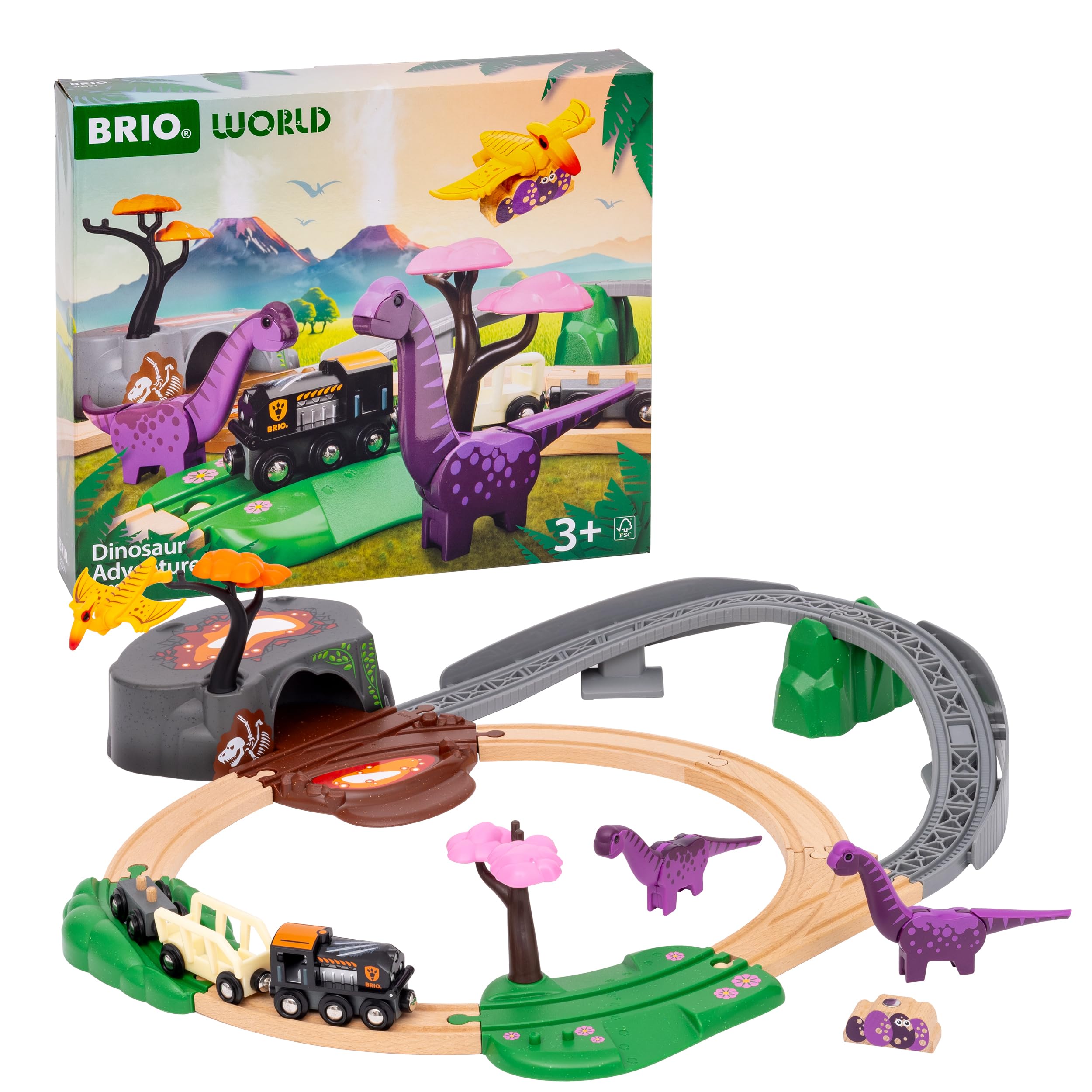 Brio World Dinosaurier Abenteuer-Set