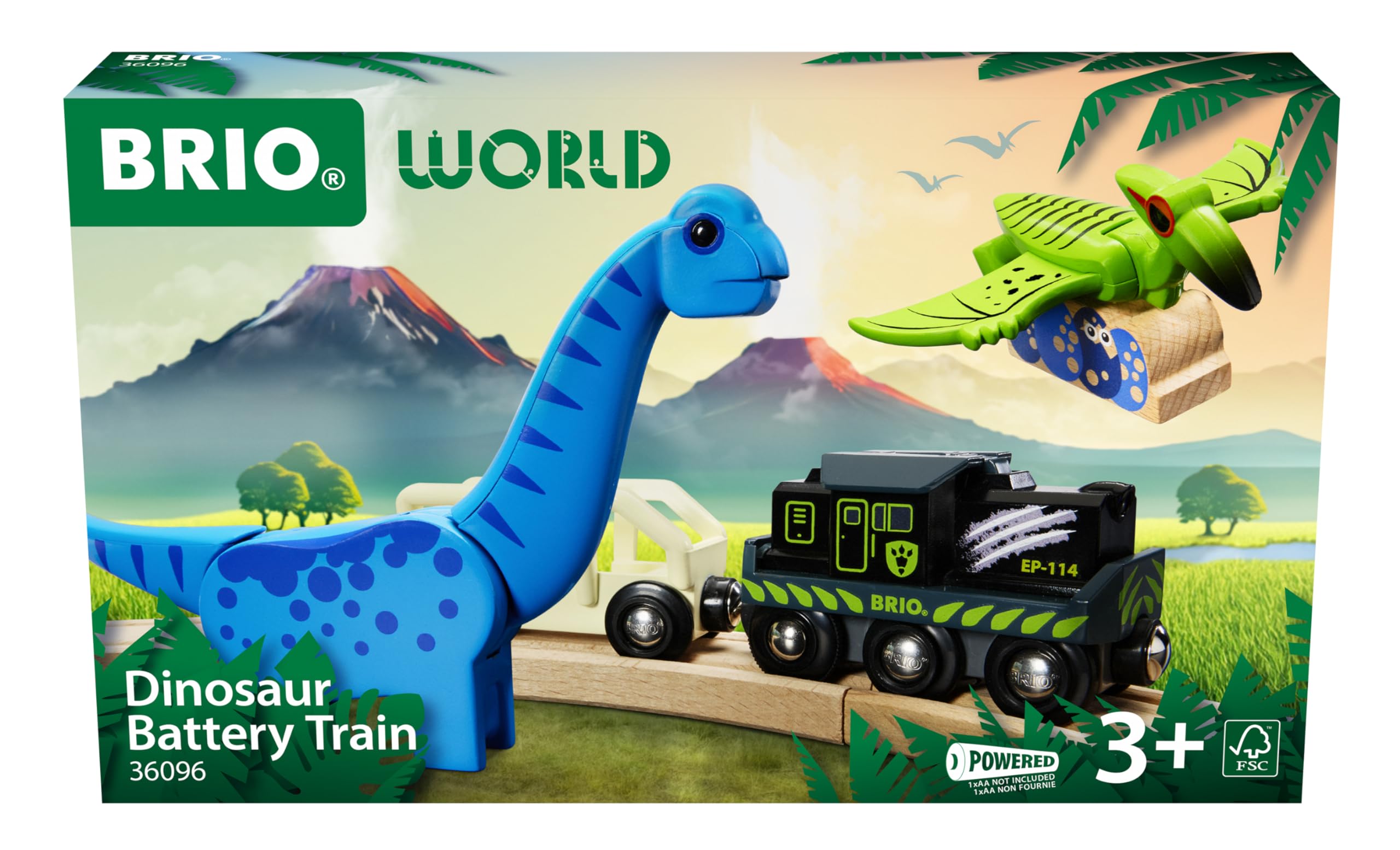 Brio World Dinosaurier Batteriezug