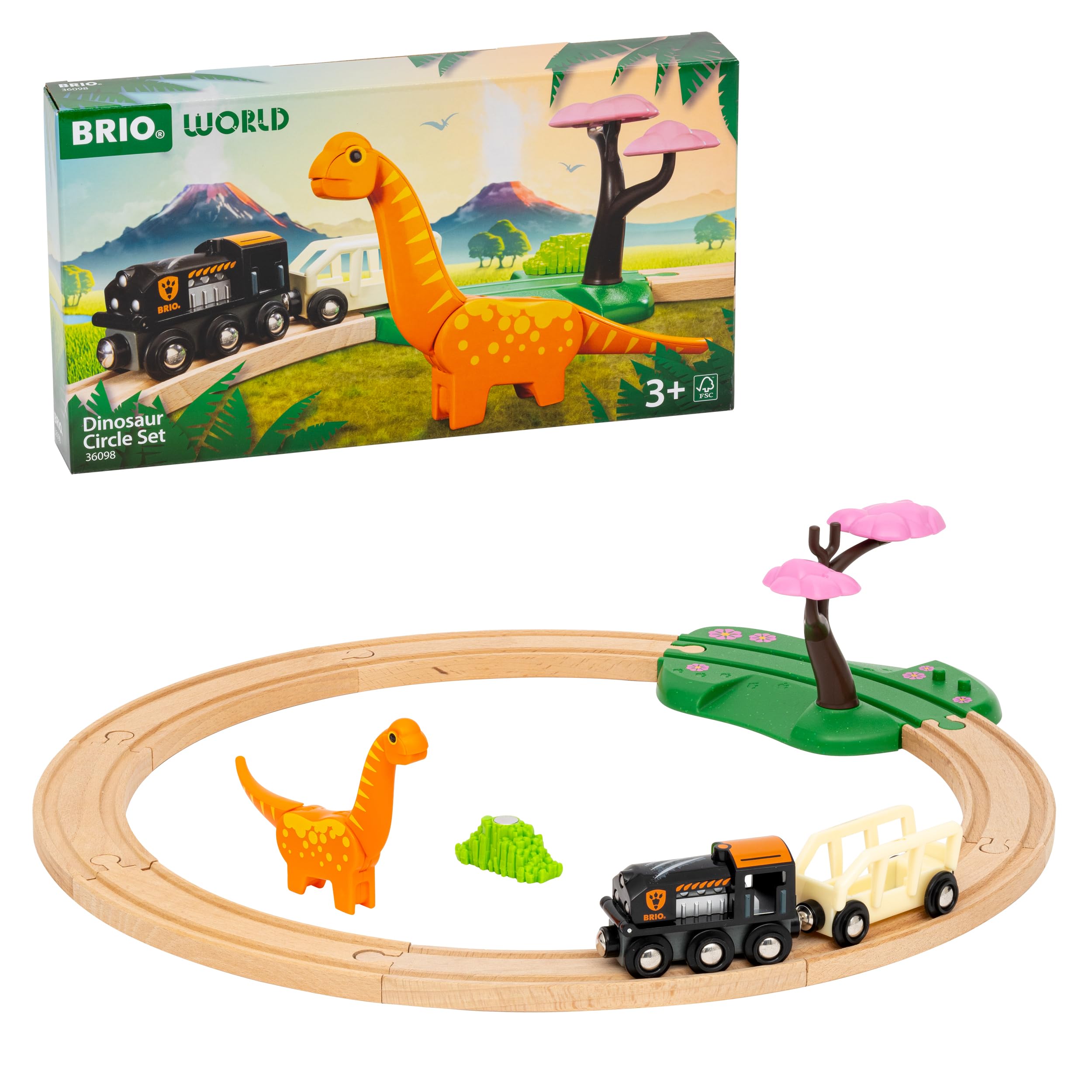 Brio World Dinosaurier Bahn Set