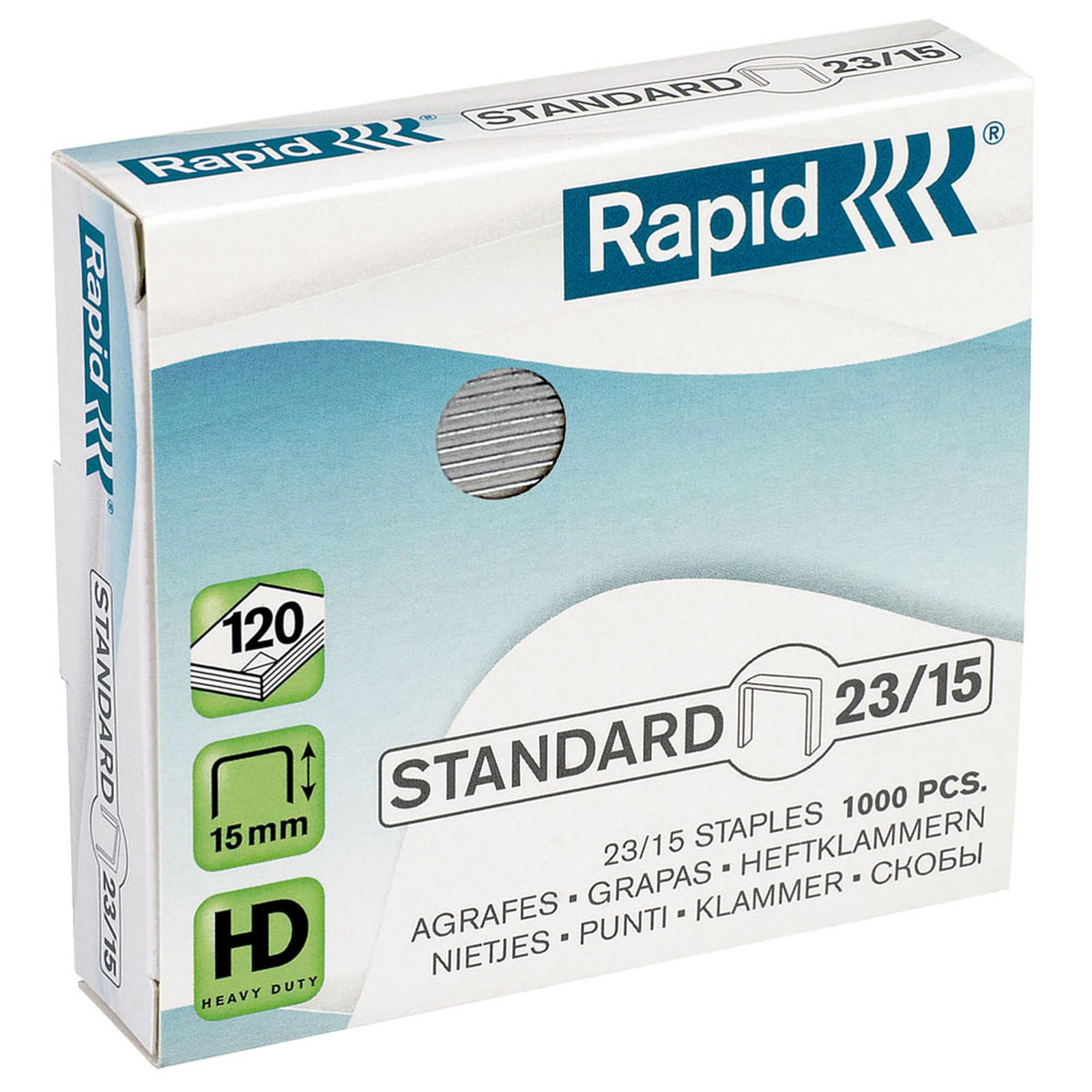 Rapid Agrafes 23/15 boite de 1000 agrafes