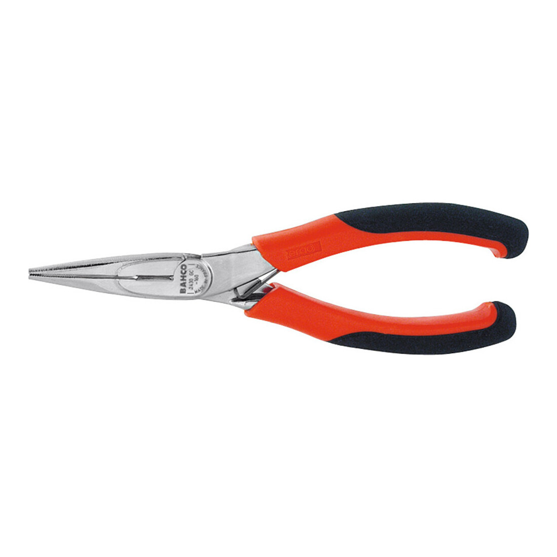 Bahco BAHCO Pince à becs demi-ronds ERGO droite, chromée, Longueur totale: 160 mm