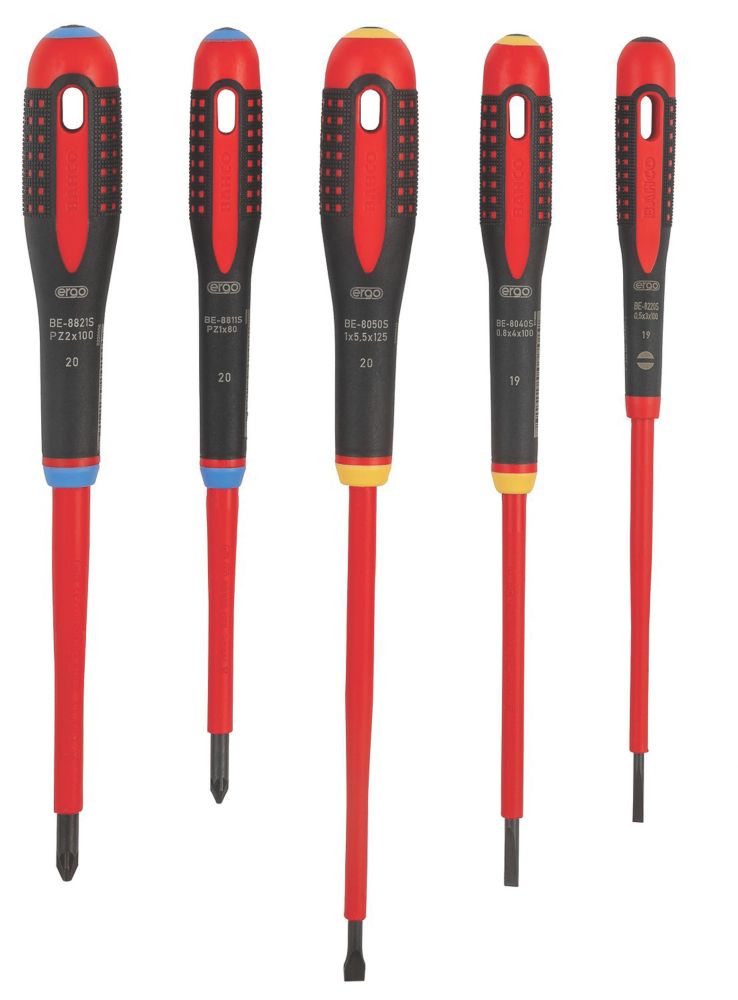 Bahco Jeu de 5 tournevis VDE assortis Ergo