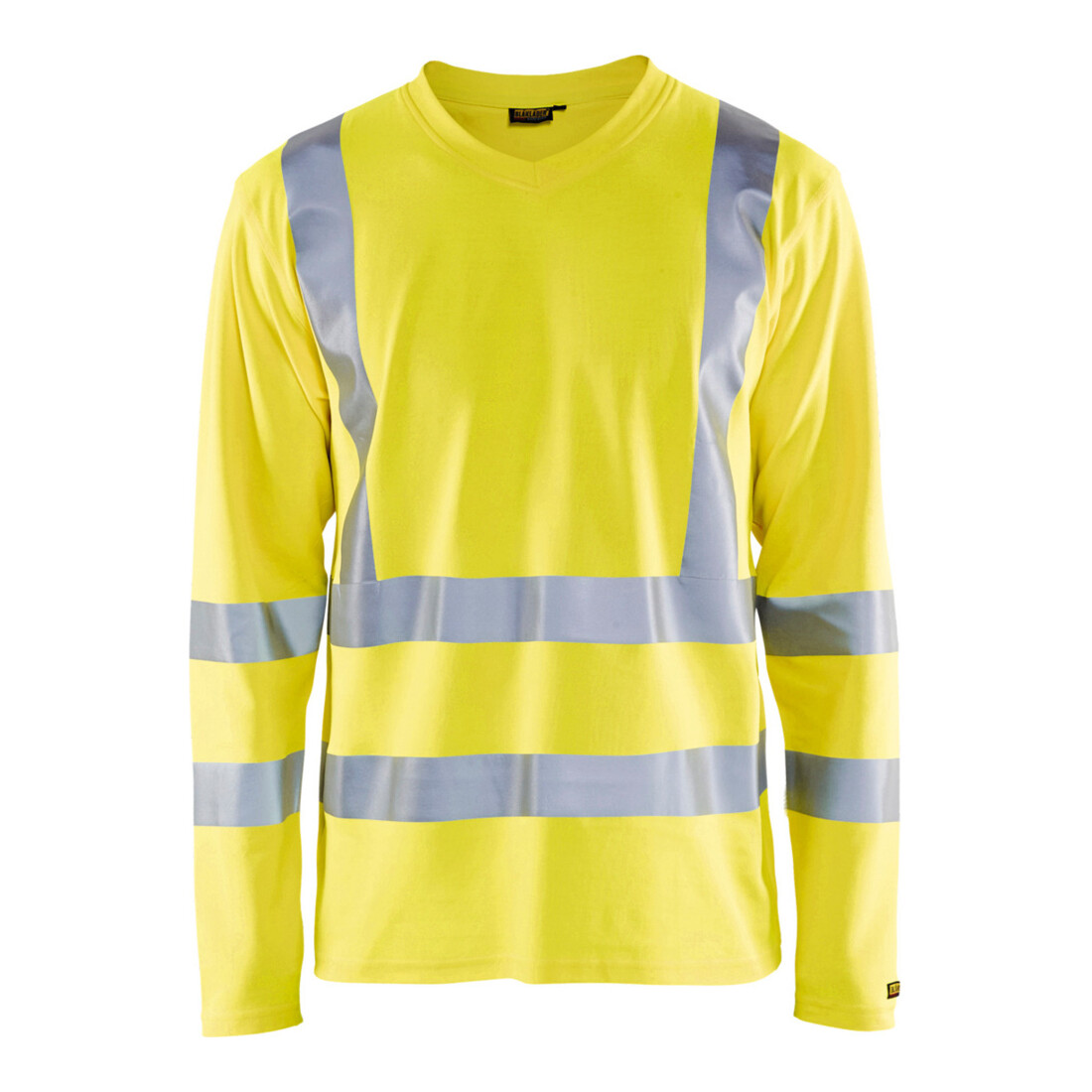 Blakläder Polo de signalisationà manches longues, jaune, Taille unisexe: M