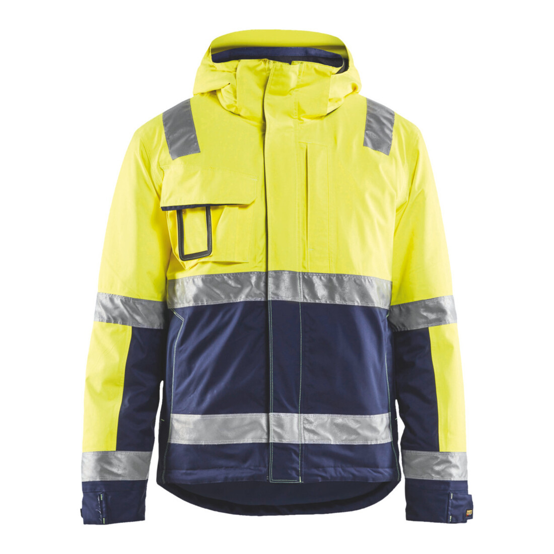 Blakläder BLAKLÄDER Blouson d'hiver de signalisation, jaune / bleu marine, Taille unisexe: XL